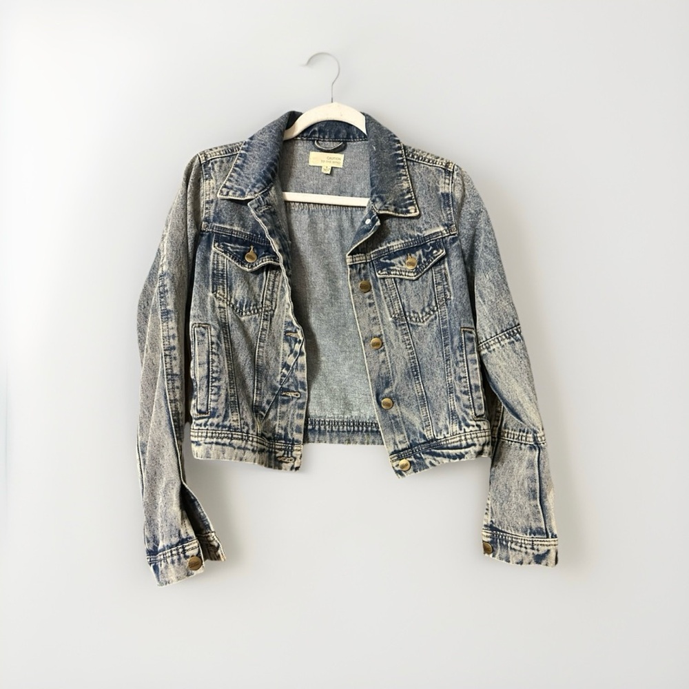 Caution To The Wind Blue Denim Jacket